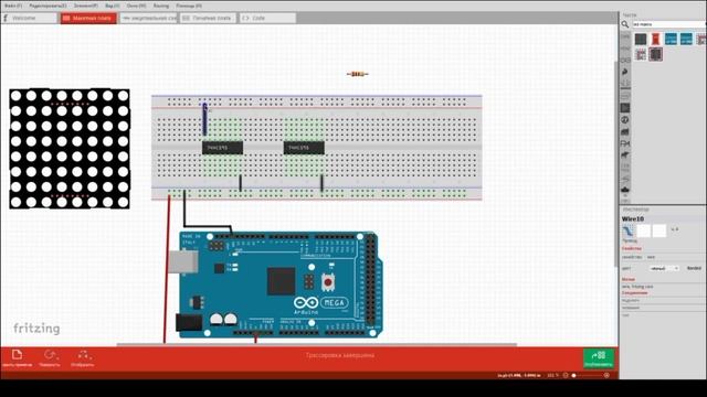 Подключение светодиодной матрицы 8x8 к arduino смотреть онлайн