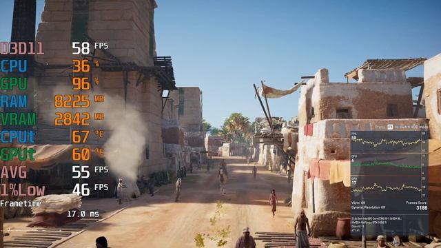 GeForce GTX 1050 ti -- Intel Core i5-11600K -- Assassin's Creed AC Origins FPS Test i5-11600KF смотреть онлайн
