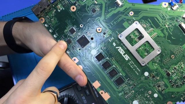 Ремонт ноутбука ASUS X55VD. Исправляем пост код 55 смотреть онлайн