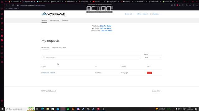 WARFRAME BANNED FOR USING G HUB???? ban 2035 смотреть онлайн