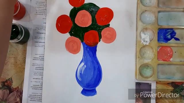 Урок рисования с детьми. Живопись гуашью. смотреть онлайн