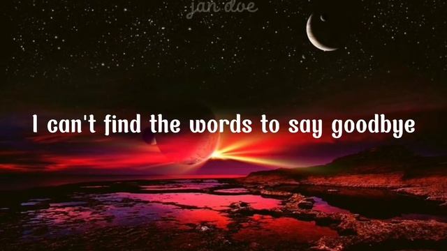 I can't find the words to say goodbye by David Gates смотреть онлайн