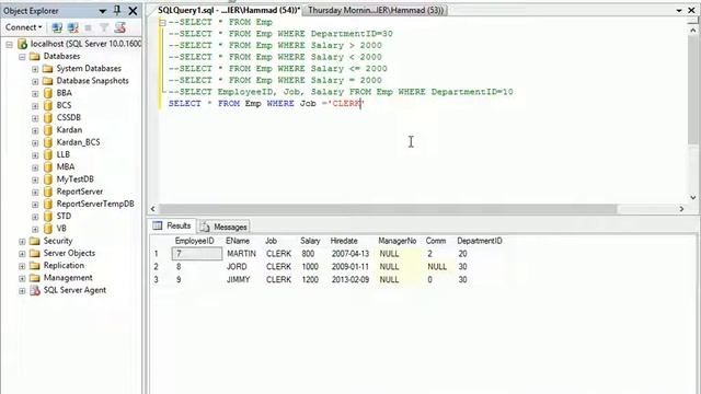 Restricting and Sorting Data Using SQL SELECT Statement-(Part 1) смотреть онлайн