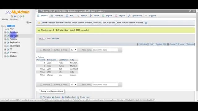 PHP | How To Display MySQL (phpMyAdmin 4.5.1) Data Into HTML Table смотреть онлайн