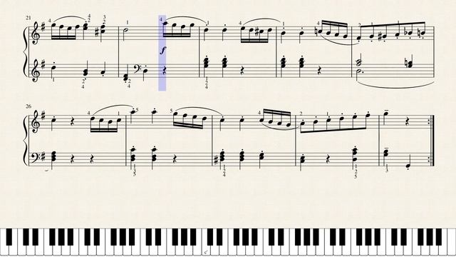 Haydn, Minuet In G Major, From the Symphony No. 100. [Piano Tutorial 9+ Sheets] смотреть онлайн