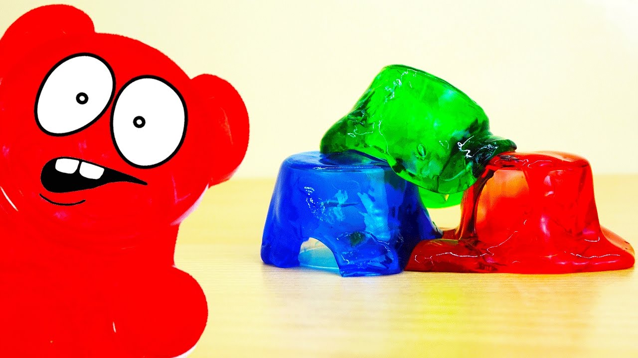 ЛИЗУН(слайм) И ЖЕЛЕЙНЫЙ МЕДВЕДЬ ВАЛЕРА