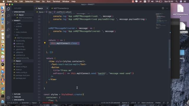 React Native #32: Handle MQTT (use react_native_mqtt) смотреть онлайн
