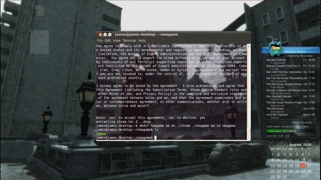Installing a Counter Strike Source game server Linux to Linux 32bit using SSH смотреть онлайн