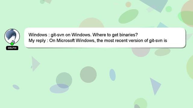 Windows : git-svn on Windows. Where to get binaries? смотреть онлайн