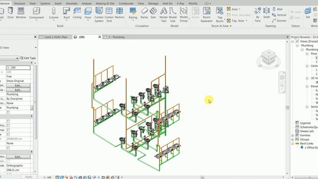 Revit MEP - Plumbing - Visibility смотреть онлайн