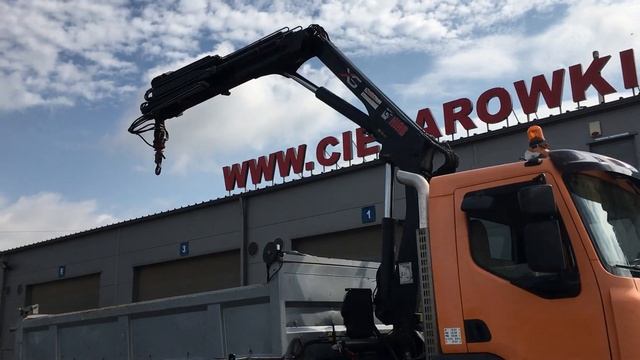 Renault K380 DXi tipper with crane смотреть онлайн