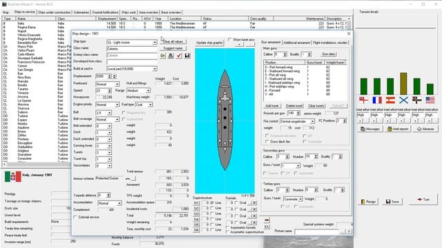 Rule the Waves 2 - Cruiser Building Program - Italy Part 3 смотреть онлайн