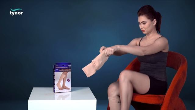 How to wear Tynor Compression Stocking Below Knee Classic for Compression, varicose vein, edema смотреть онлайн
