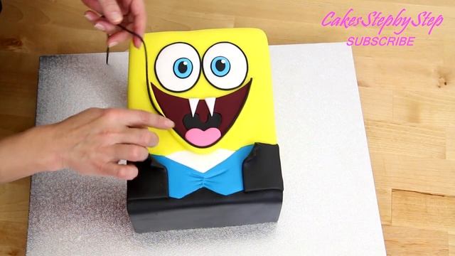 SPONGEBOB VAMPIRE Birthday Cake - How To Make by Cakes StepbyStep смотреть онлайн