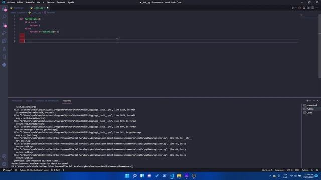 RecursionError:maximum recursion depth exceeded | Que demonios es eso? | Descubriendo Python смотреть онлайн