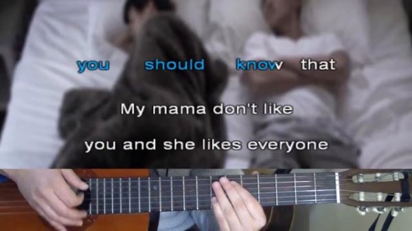 Love Yourself - Justin Bieber - Karaoke Guitar Acoustic