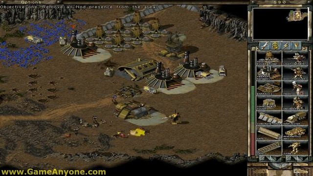 Command & Conquer Tiberian Sun Hard - GDI - 09: Destroy Vega's Base 1/3 смотреть онлайн