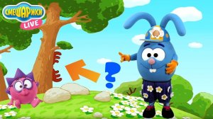 СМЕШАРИКИ и Крош: Играем в игру "Кто спрятался?"