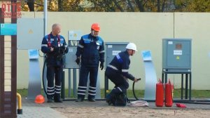 Работа бригады в газовом колодце