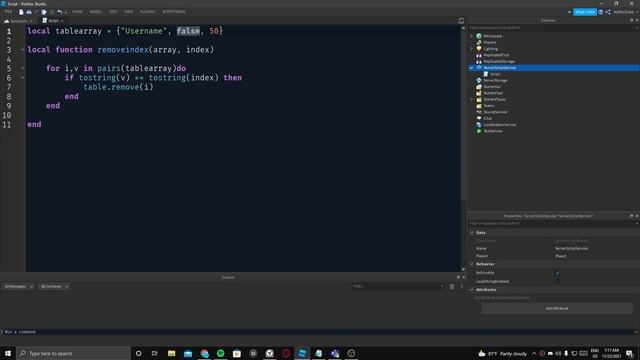 How to remove a specific value from table (roblox studio) смотреть онлайн