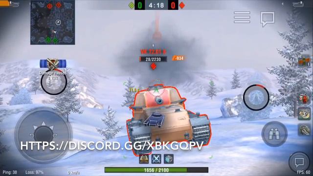 Тест VK 72.01 K (X ур. с новой ветки обновление 5.5). Wot Blitz смотреть онлайн