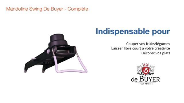 Mandoline Swing De Buyer - Complète смотреть онлайн