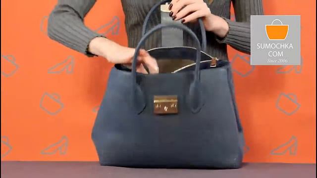Классическая сумка Furla 908096 blue смотреть онлайн