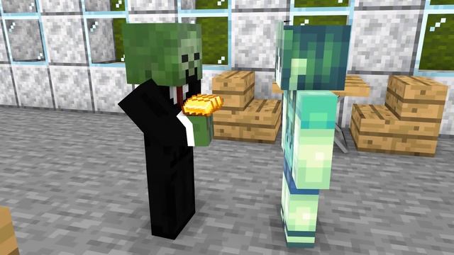 Monster School : Zombie Family Very Sad Life - Minecraft Animation смотреть онлайн