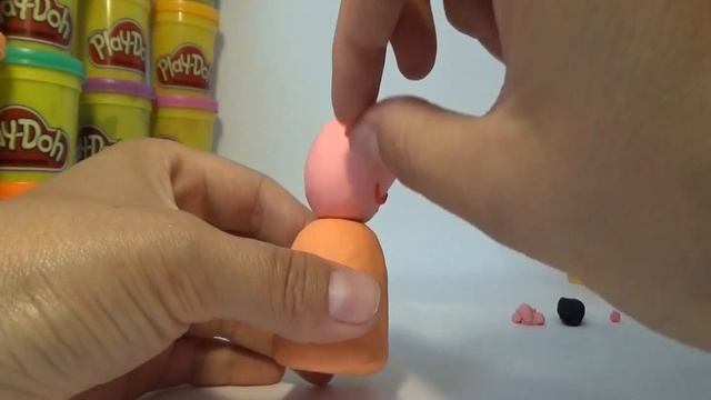 Как слепить маму Свинку из пластилина Плей До. How to make a mummy Pig of Play-Doh (clay). смотреть онлайн