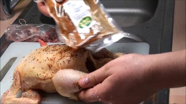 Курица фаршированная Черносливом,Яблоками и Сухарями смотреть онлайн