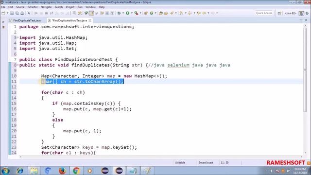 How to find number of occurrences of a word in a string||Rameshsoft смотреть онлайн