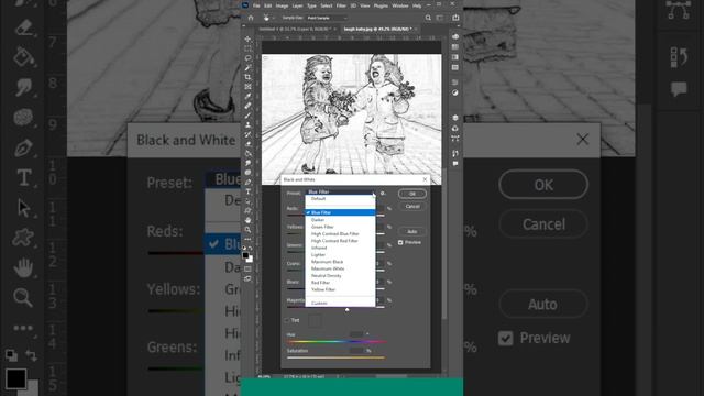 How to use Find Edges Effect (pencil sketch) Photoshop in minute смотреть онлайн