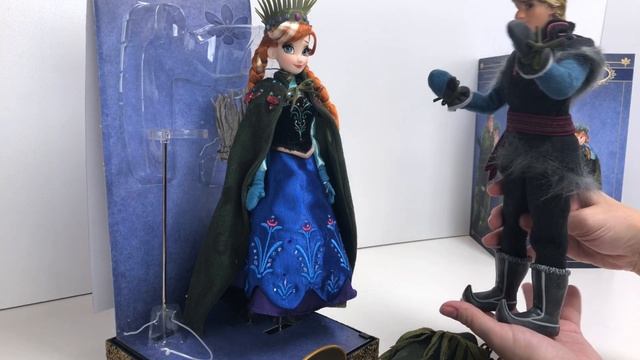 Unboxing Disney Fairytale Designer Collection Limited Ed Dolls Rapunzel, Anna, Kristoff, Elsa & Han