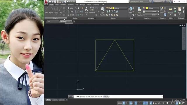 Lines, arcs, and circles AutoCAD LT Essential Training смотреть онлайн