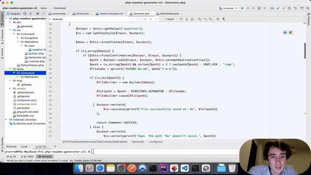Create a README generator program with PHP ? смотреть онлайн
