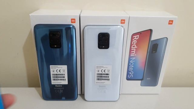 Xiaomi Redmi Note 9s Color Comparison Aurora Blue, Glacier White and Interstellar Gray смотреть онлайн