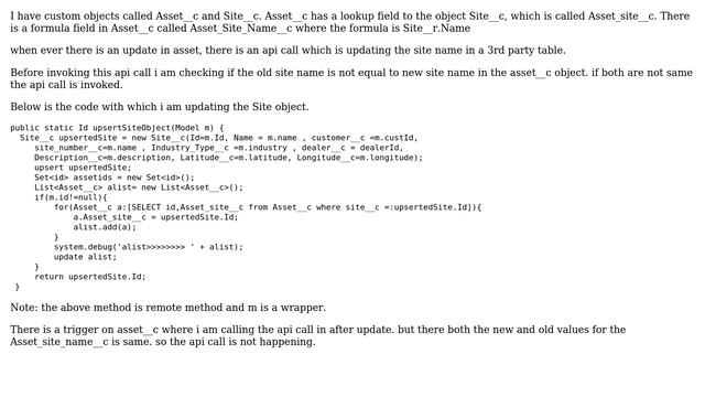 Salesforce: After update trigger getting same old and new values in trigger.old and trigger.new смотреть онлайн