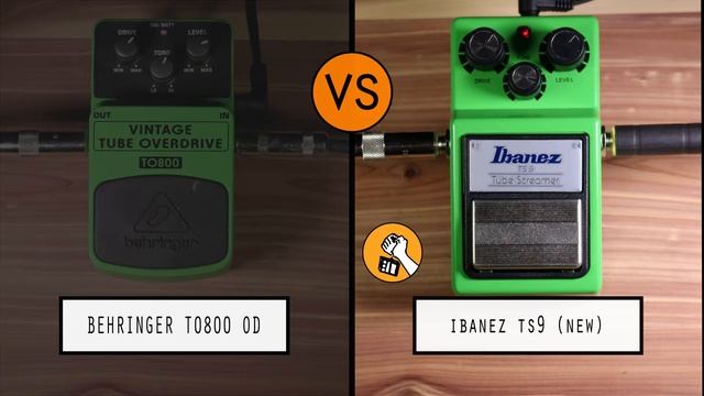 Behringer T0800 Tube Overdrive VS Ibanez TS9 Tube Screamer смотреть онлайн