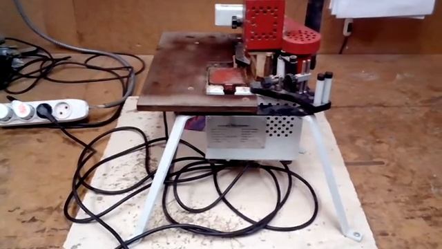 как сделать пазы в ДСП и китайский ручной станок для поклейки ПВХ смотреть онлайн