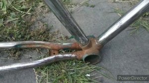 Реставрация или переделка дорожного велосипеда АИСТ 89 года, покраска часть 1