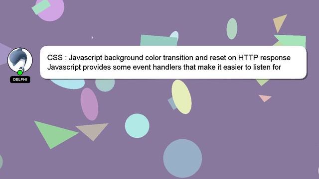 CSS : Javascript background color transition and reset on HTTP response смотреть онлайн