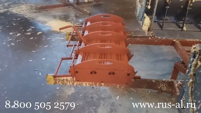 Трехместная пресс-форма для изготовления ППУ скорлуп. смотреть онлайн