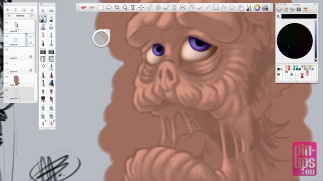 Autodesk Sketchbook Pro Timelapse : Creating A Zombie смотреть онлайн