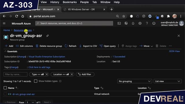 AZ-303 exam | Failover of a Windows Server VM with Azure Site Recovery | Step by Step смотреть онлайн