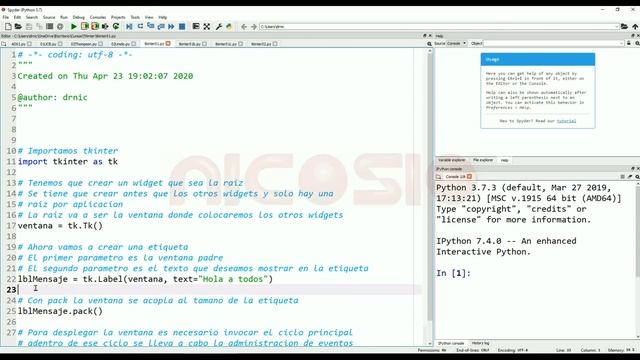 Creando una ventana - 1 - TKinter en español Python смотреть онлайн