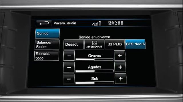 Range Rover Evoque 2012 | Audio System settings смотреть онлайн
