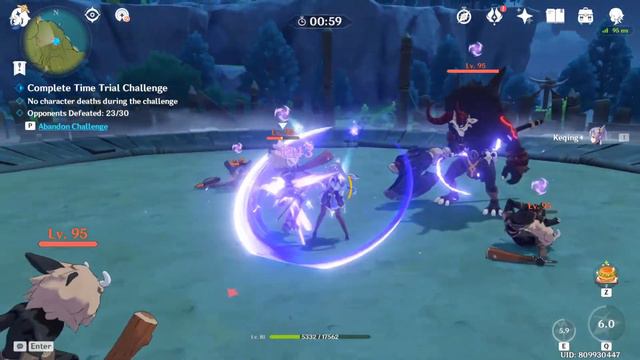 [ Genshin Impact ] Event Contending Tides Extreme Challenge Day 6 *Keqing only смотреть онлайн