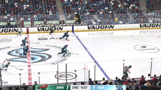 Minnesota Wild vs Seattle Kraken 2/24/2024 NHL 24 Gameplay смотреть онлайн
