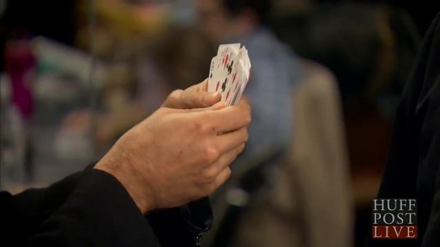 David Blaine Performs Amazing Card Trick
