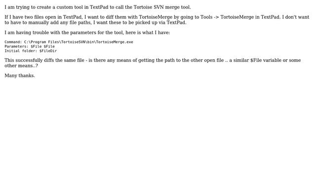 TextPad Tortoise Merge Tool смотреть онлайн